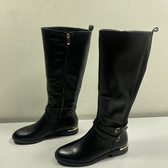 NEW TORGEIS Womens Firenze Boots Size 8.5 Riding Round Toe Knee-High  Black - Picture 1 of 1